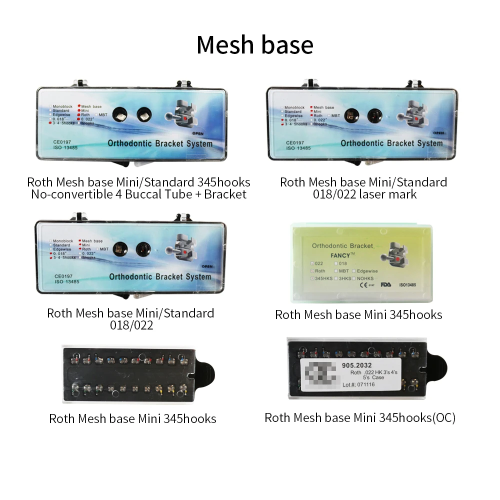 Ортодонтическая Скоба Roth 022 1 упаковка 20 шт. кронштейн для скобы 345крючки