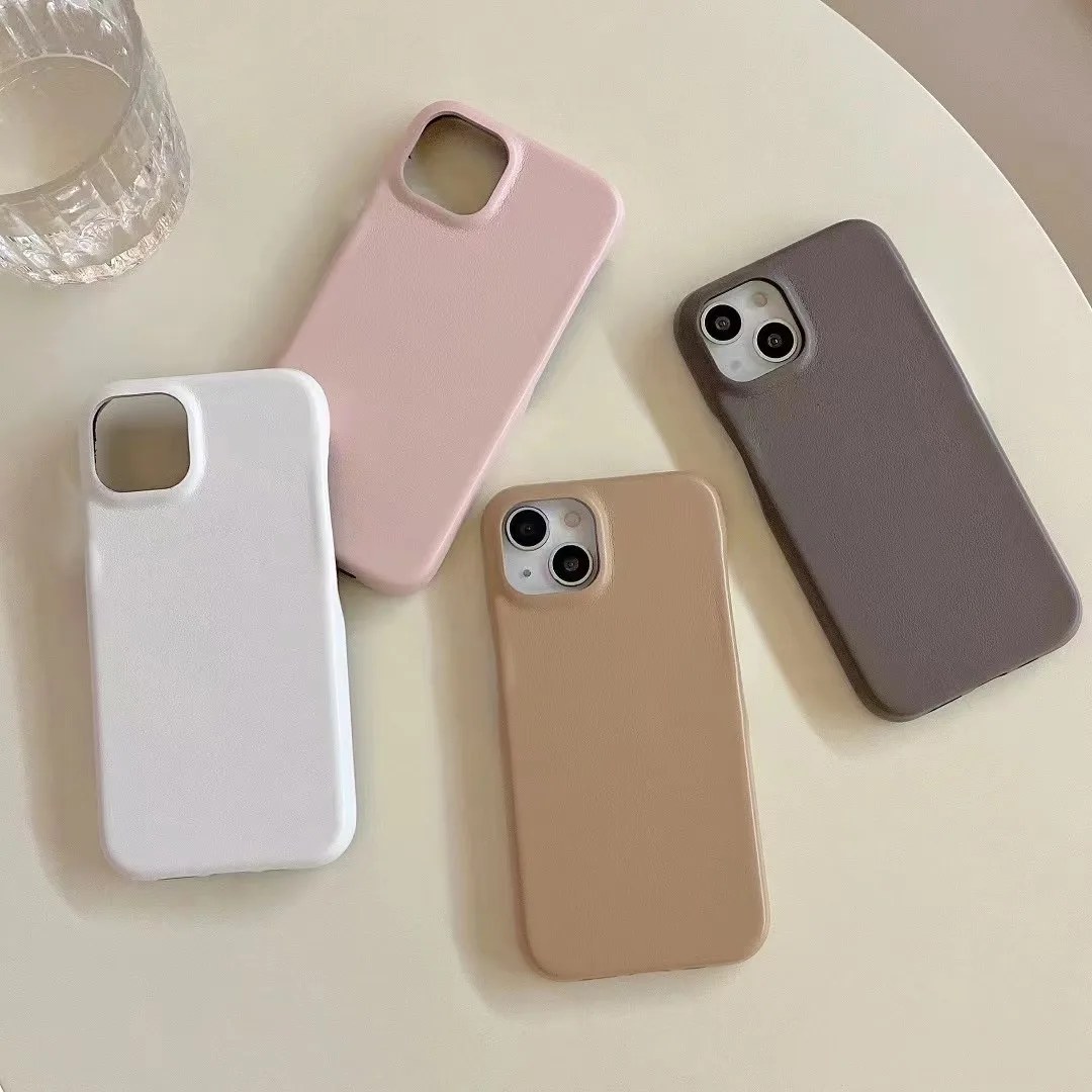 

Blank Leather Couples Hard Pc Case comparable for iPhone 11 11promax 12 12promax 13 13promax 14 14plus 14promax Cover