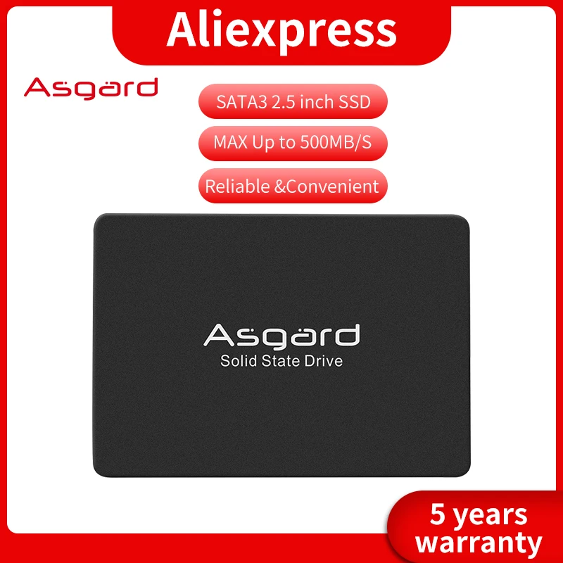 Asgard SSD 2,5 дюйма SATA3 250 ГБ 1 ТБ 2 ТБ 4 ТБ SSD внутренний жесткий диск 1 ТБ твердотельный диск для ноутбука и настольного компьютера