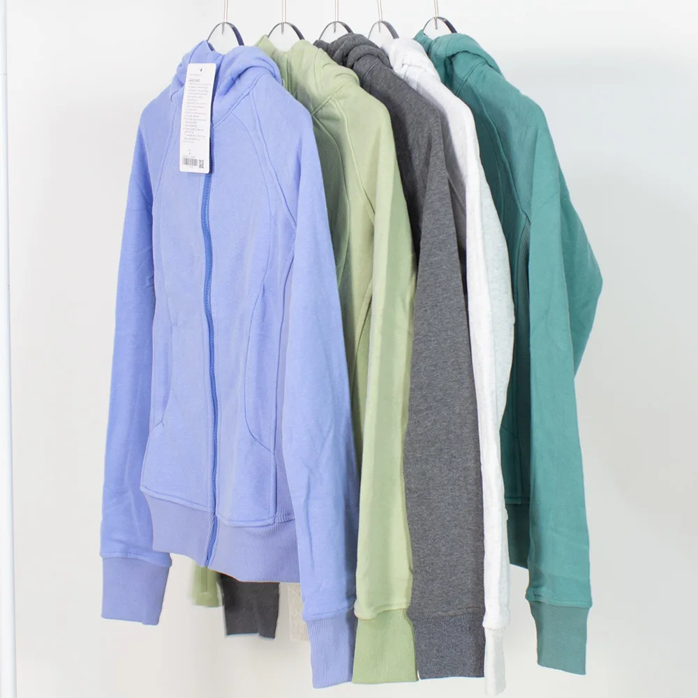 Scuba Full Zip Hoodies Classic Fit Sweater Hip Length Sweatshirts Thumbholes Jackets Sport Sweatshirt for Winter