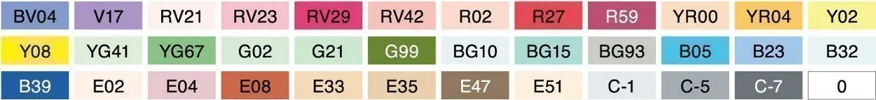 Рисунок 2 - Набор маркеров на спиртовой основе