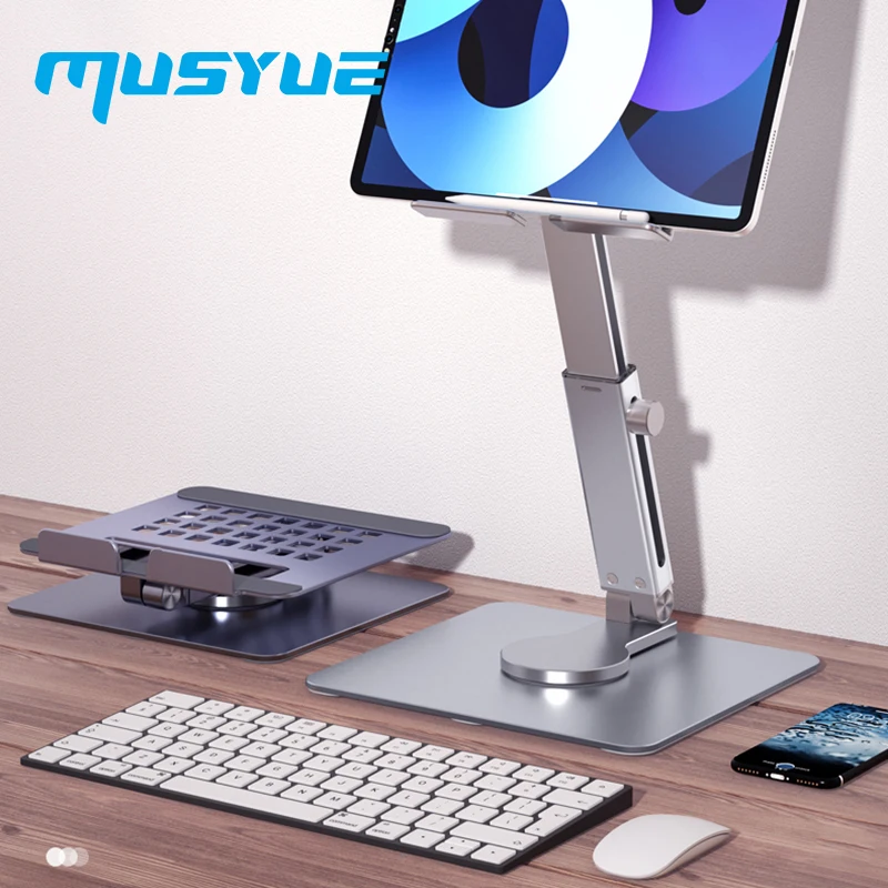 Musyue Universal Tablet Stand for iPad Pro 12.9 10.5 11 9.7 inch Air Holder Stand for Samsung Xiaomi Tablet Holder Rotatable