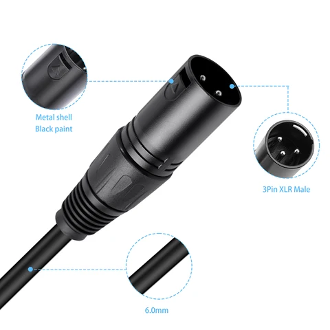 Кабель-адаптер XLR3 F к XLR 5 м 30 см XLR Женский 3-контактный к XLR Мужской 5-контактный Кабель-адаптер для микрофона DMX Stage Light Turnaround