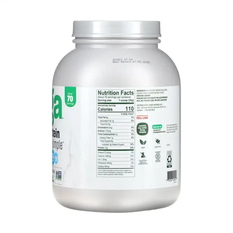 Vega PlantBased Protein Made Simple ваниль 4 фунта (0 1 унции)