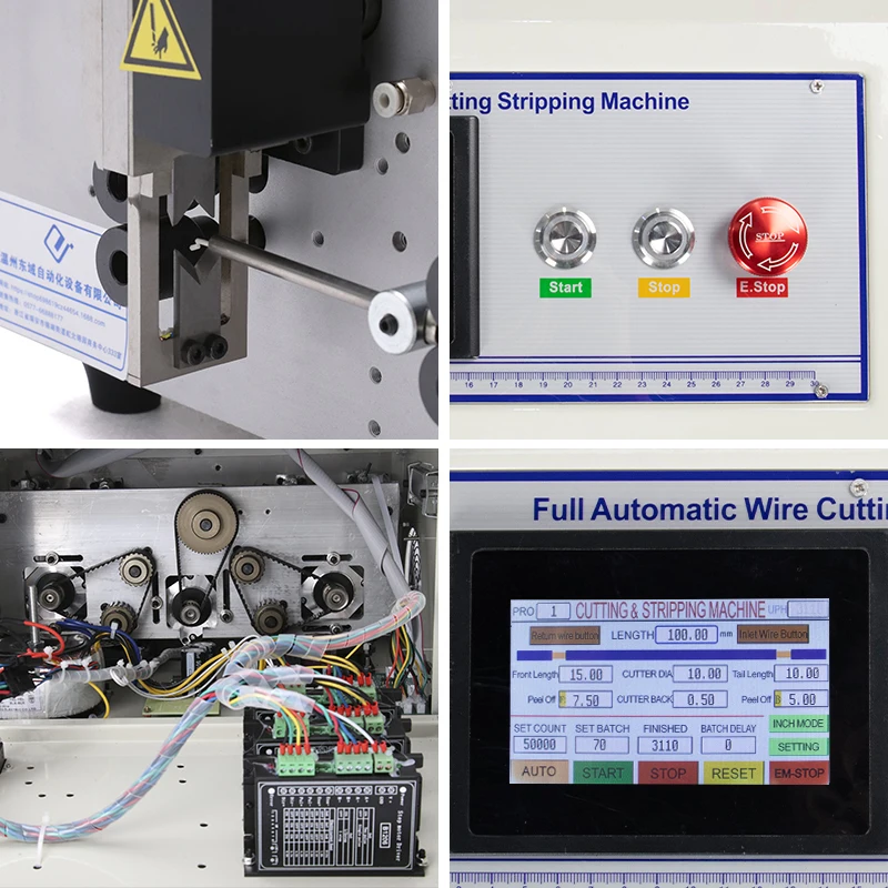Полностью автоматическая электронная машина для резки и зачистки проводов с