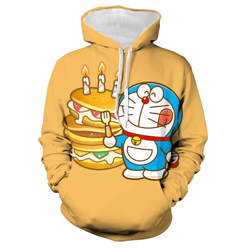 

2022 New Doraemon Hoodie Men Ladies Autumn Long Sleeve 3d Printing Clothes Casual Fashion Harajuku Pullover
