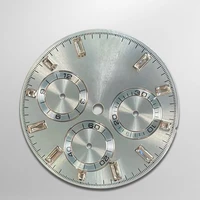 top quality ice blue diamond watch dial for daytona 116506 fits 4130 movement aftermarket watch parts
