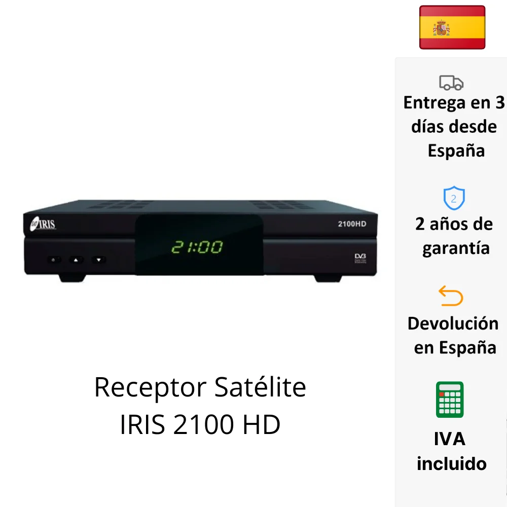 Спутниковый декодер IRIS 2100 HD с Wi-Fi стабильный совместимый DVB-S2 и H.265 Full USB RCA портом