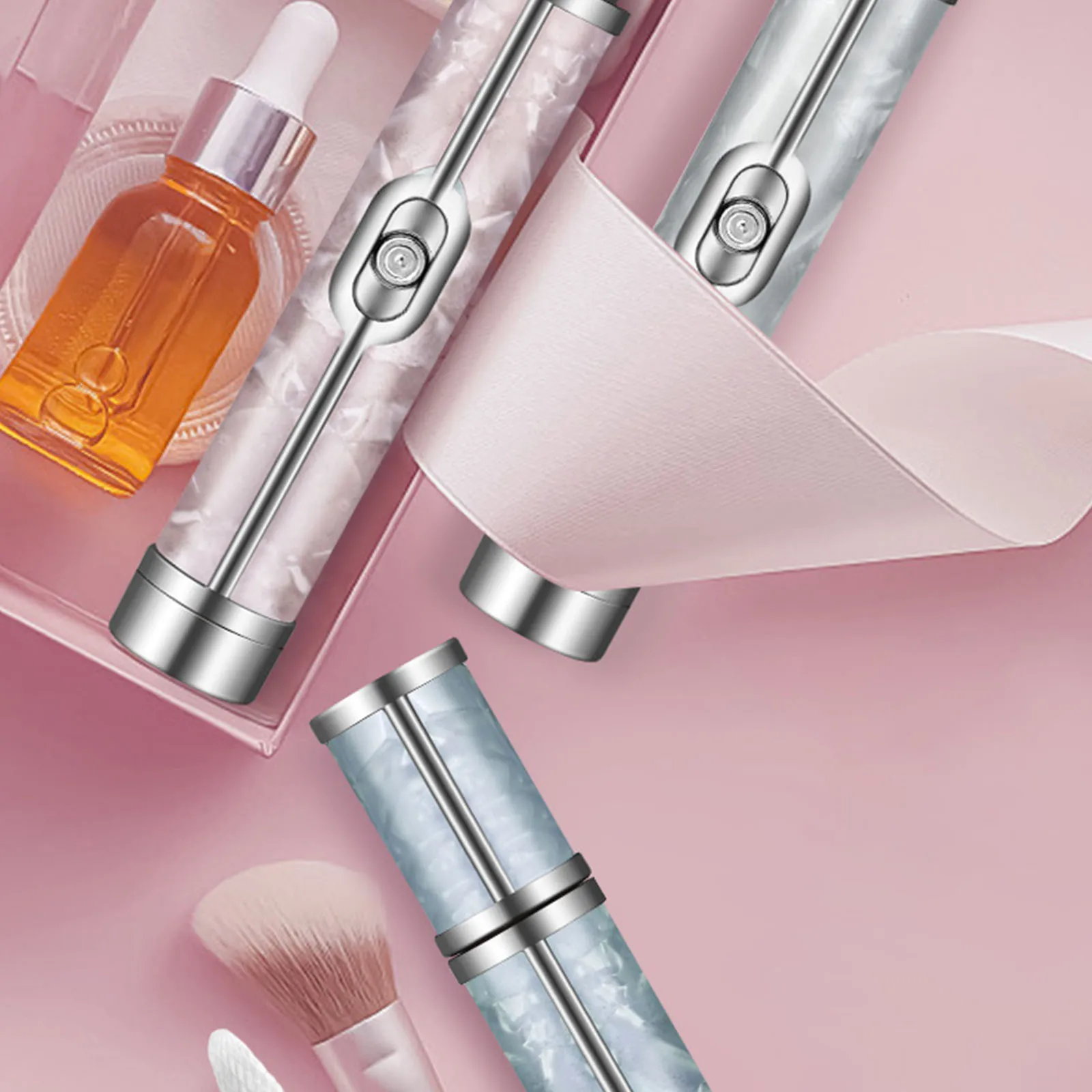 Профессиональный Розовый набор сверл для ногтей из 18 предметов выполнения любых