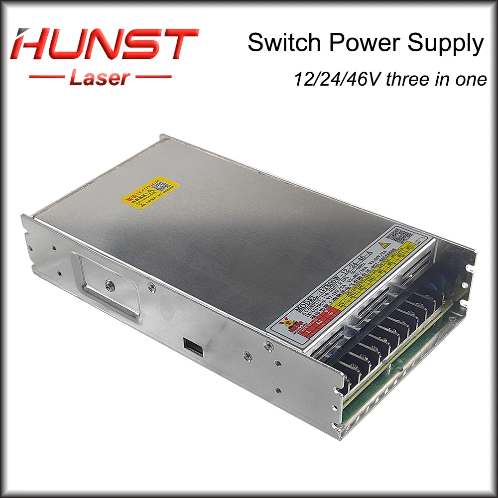 Hunst 800W Swithing Power Supply 3 In One Supply Input 110V/220V Output 12V 24V 46V For Laser Cutting and Engraving Machine