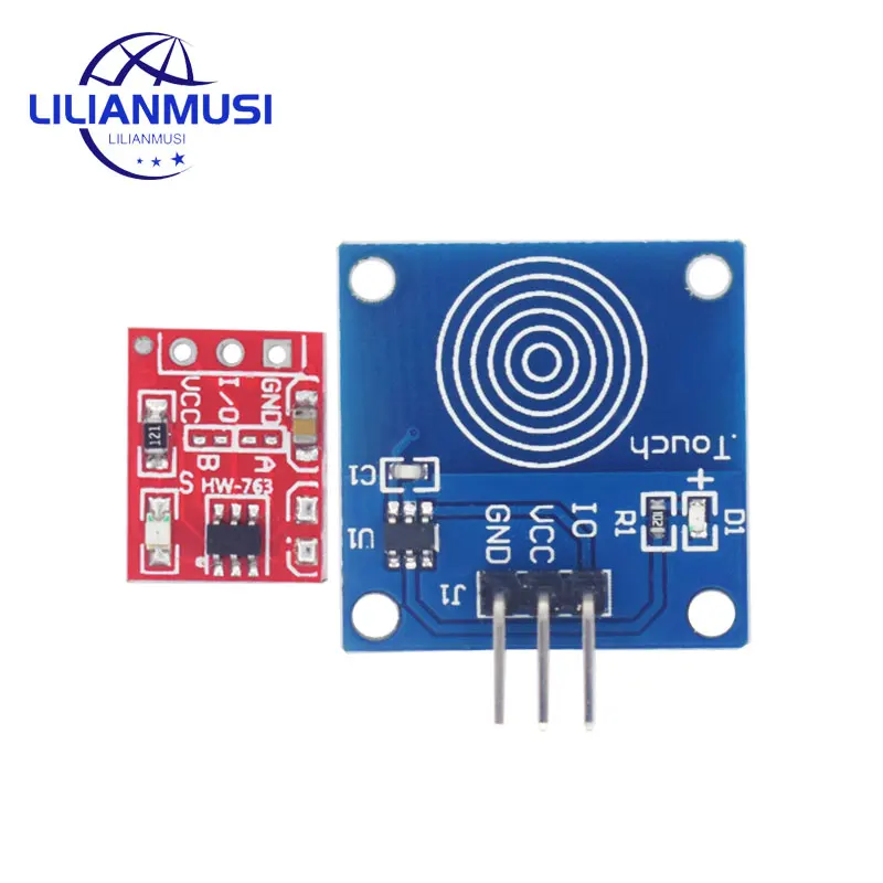 

5Pcs TTP223 Touch Key Switch Module Touching Button Self-Locking/No-Locking Capacitive Switches Single Channel Reconstruction