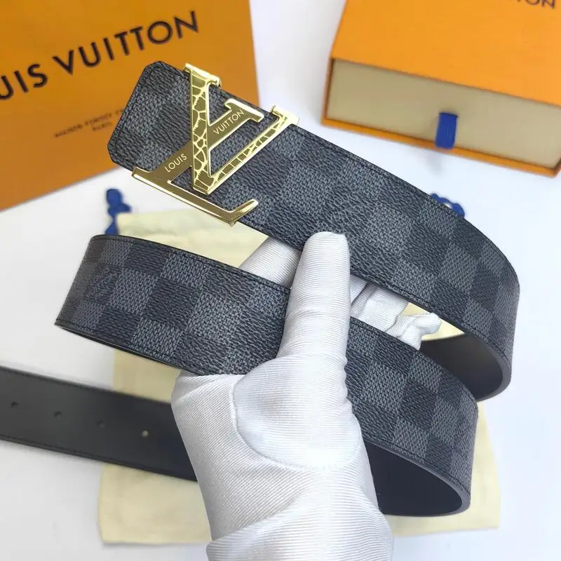 ln Стиль ремня LV один кусок литья аппаратных пряжка Оригинальный кожаный