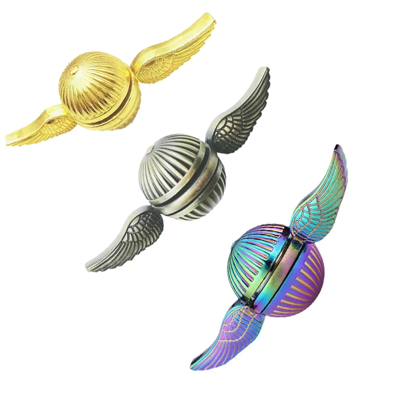 

Bronze Golden Snitch Fidget Spinner Anti-Stress Fidget Toy Finger Dynamic Changing Gyro Stress Anxiety ADHD Relief Figets Toy