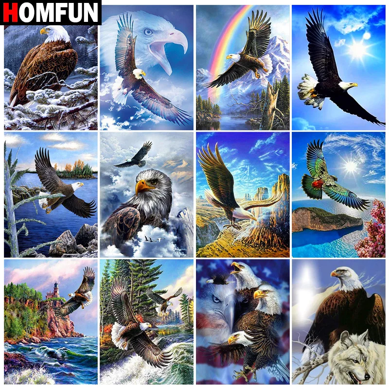 

Картина Стразы HOMFUN, алмазная 3D вышивка «животное, сова», с декором, для творчества