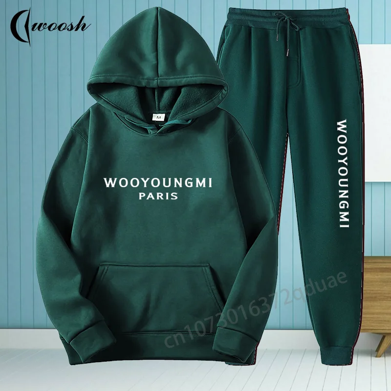 

Korea Luxury Brand Autumn Winter Sets Mens Fashion Hoodie Sweater Sweatshirts Womens Warm Outfits Streetwears Unisex Tracksuits