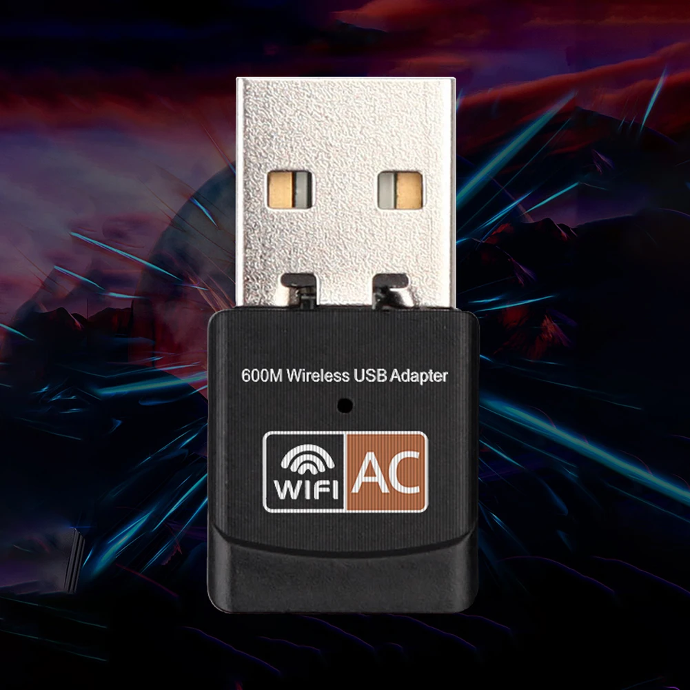600 Мбит / с WiFi Беспроводной USB-адаптер 2,4 G и 5 ГГц Беспроводной USB-ключ USB Adaptador для Windows XP/Vista/Win7/Win8/Win10//Linux