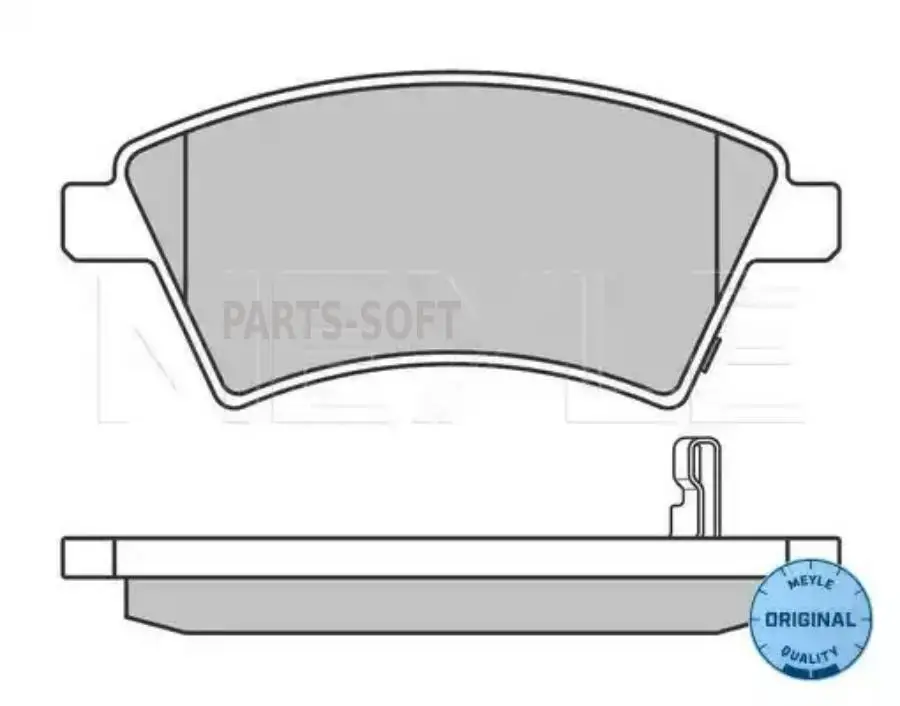 MEYLE 0252439116/W Комплект дисковых тормозных колодок