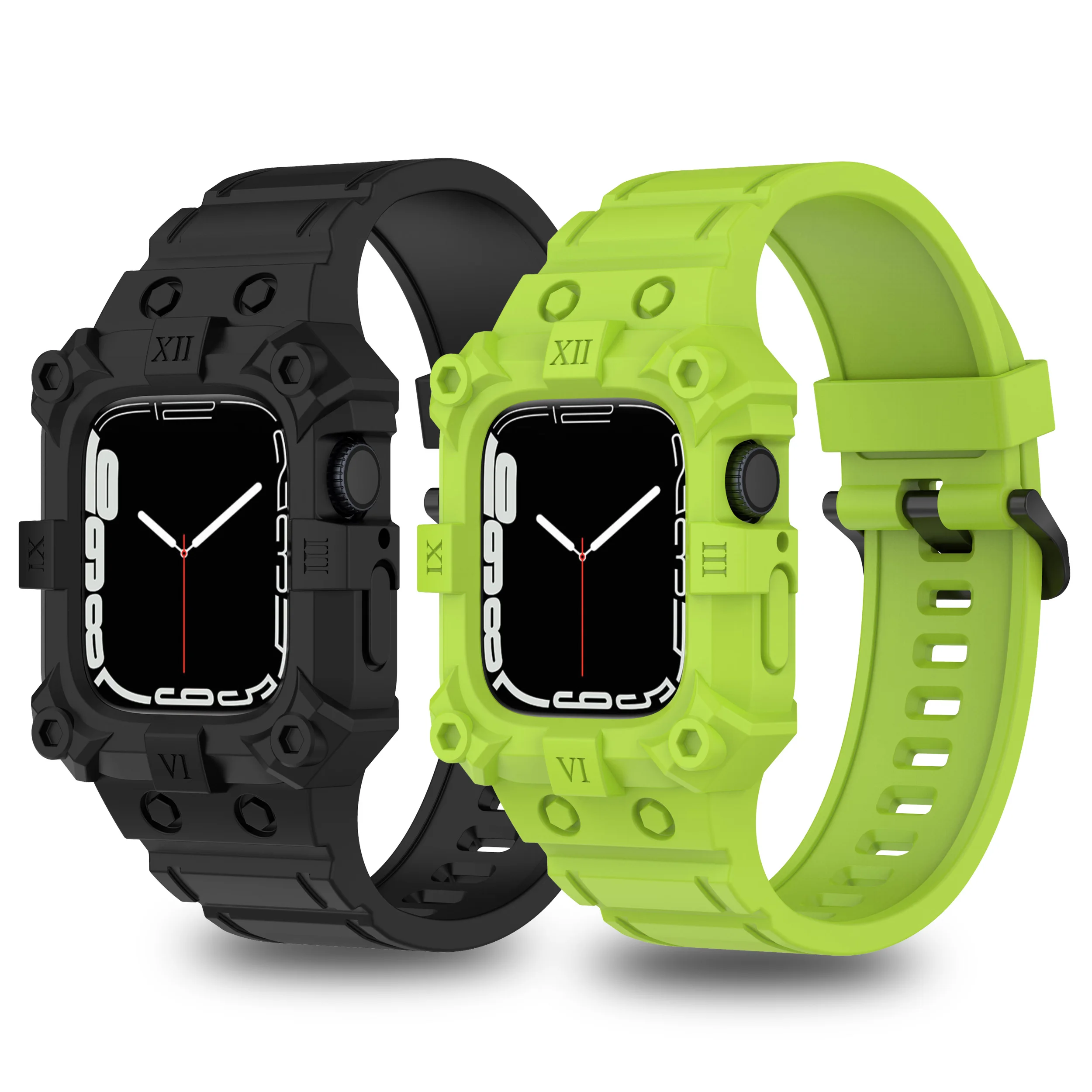 

Чехол и ремешок для Apple watch Band 44 мм 40 мм 38 мм 42 мм, Женский защитный чехол для умных часов, защита от падения для iWatch 7 6 4 5 3 se