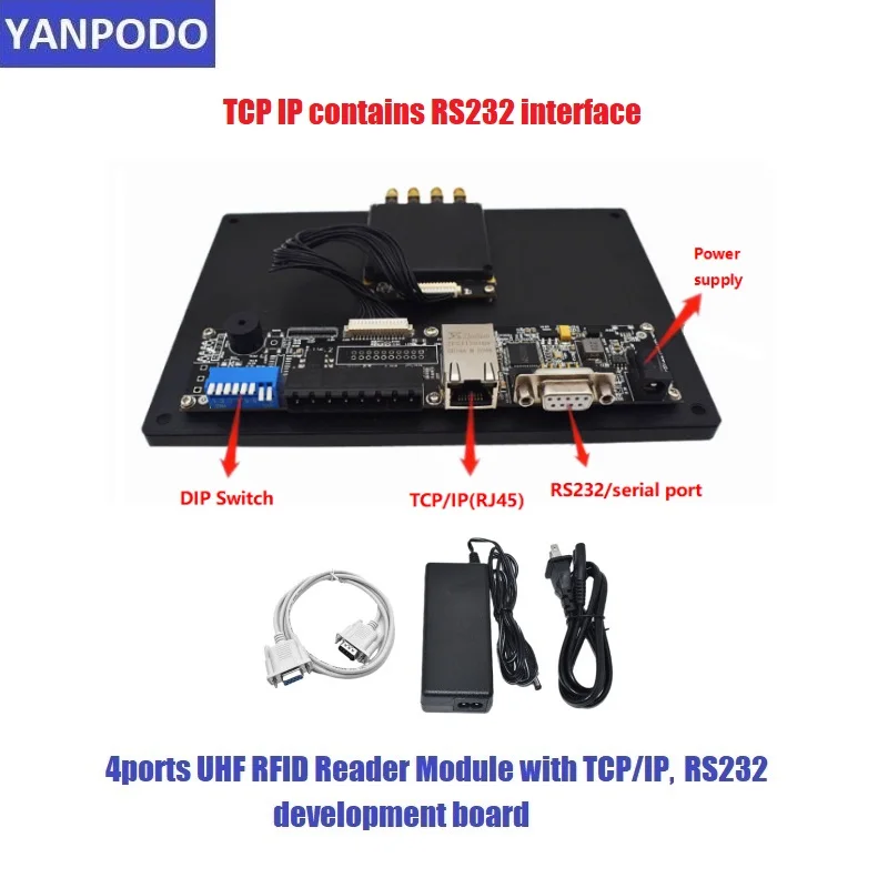 

Yanpodo Long read Range 30m UHF RFID Reader Module R2000-LTE Chip with Multi Tags 400tag/sec for factory logistics production