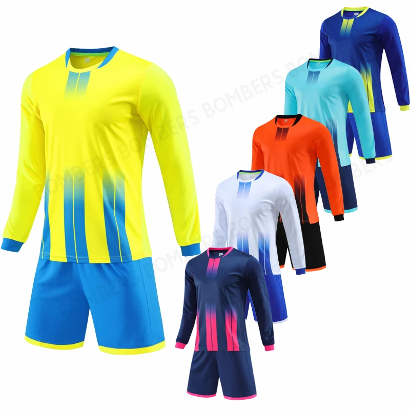 

New Customized Adult Children Soccer Jerseys Boys Girls Soccer Unisex Football Clothes Sets