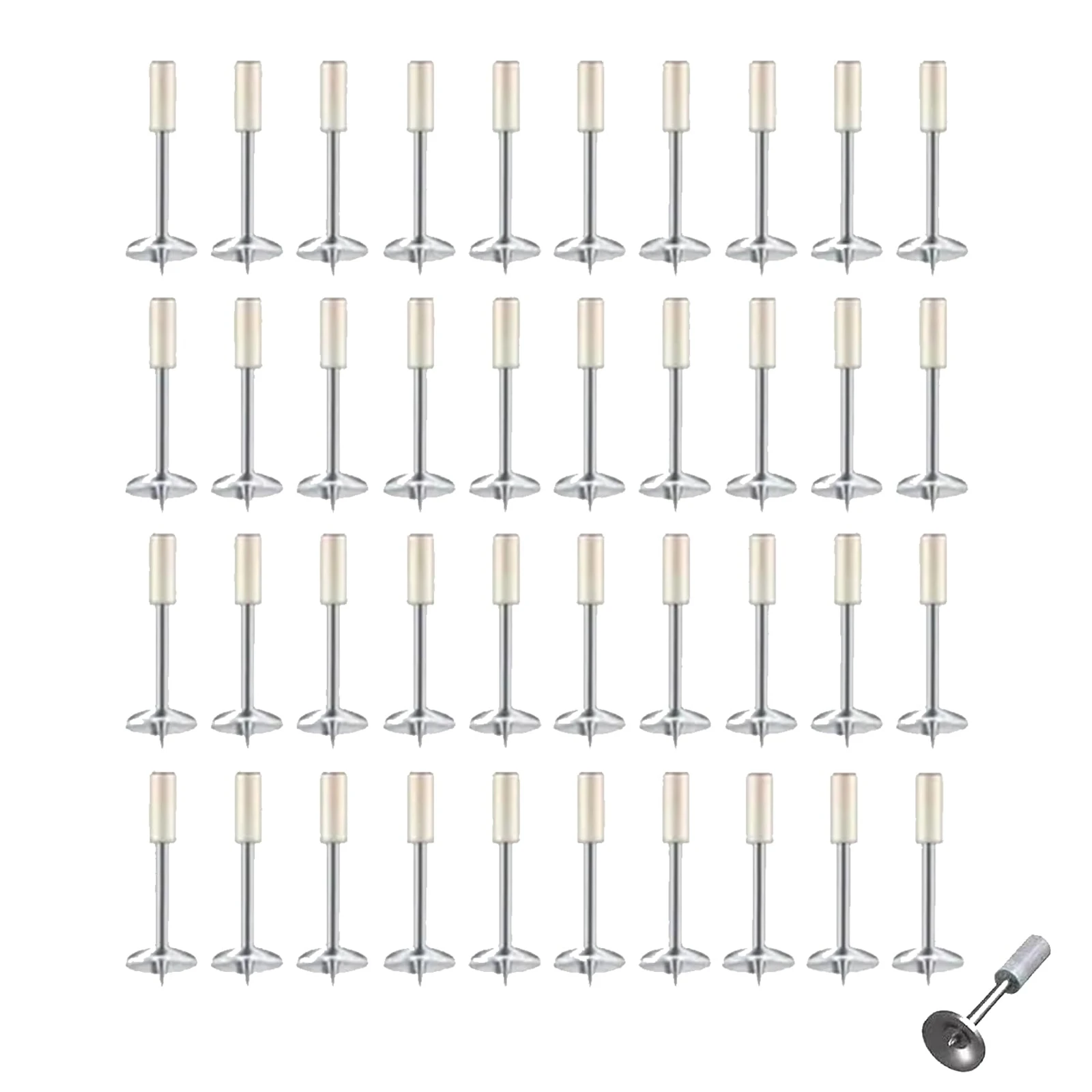 40 Мини-круглых гвоздей для ручного стального гвоздодера - Инструмента крепления