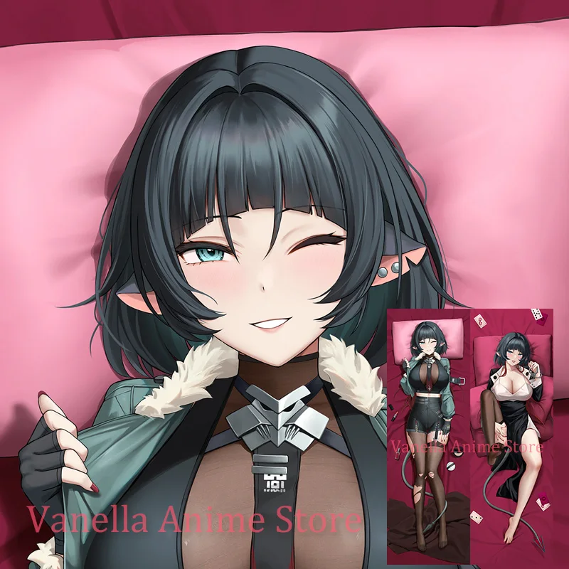 Двусторонняя наволочка Dakimakura Jane Doe ZZZ с аниме в натуральную величину