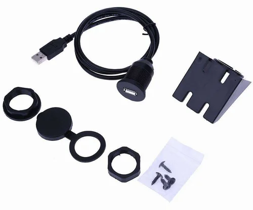 USB удлинитель male - female встраиваемый в панель 2 метра (комплект) D=27mm |