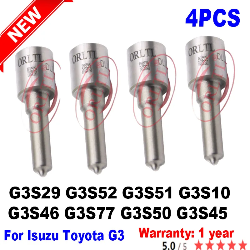 4 шт. G3S46 G3S77 G3S50 G3S45 G3S29 G3S52 G3S51 G3S10 для DENSO Toyota G3 дизельная форсунка