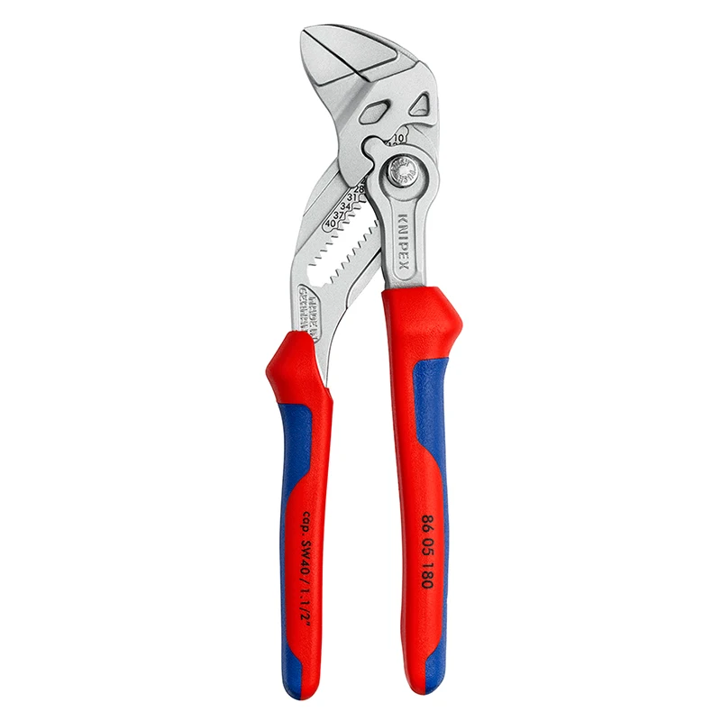 

KNIPEX Tools Pliers Wrench with Multi-Component Grips No.8605 150/180/250