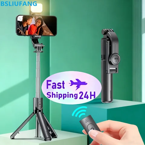 BSLIUFANG Беспроводная селфи-палка 3 в 1
