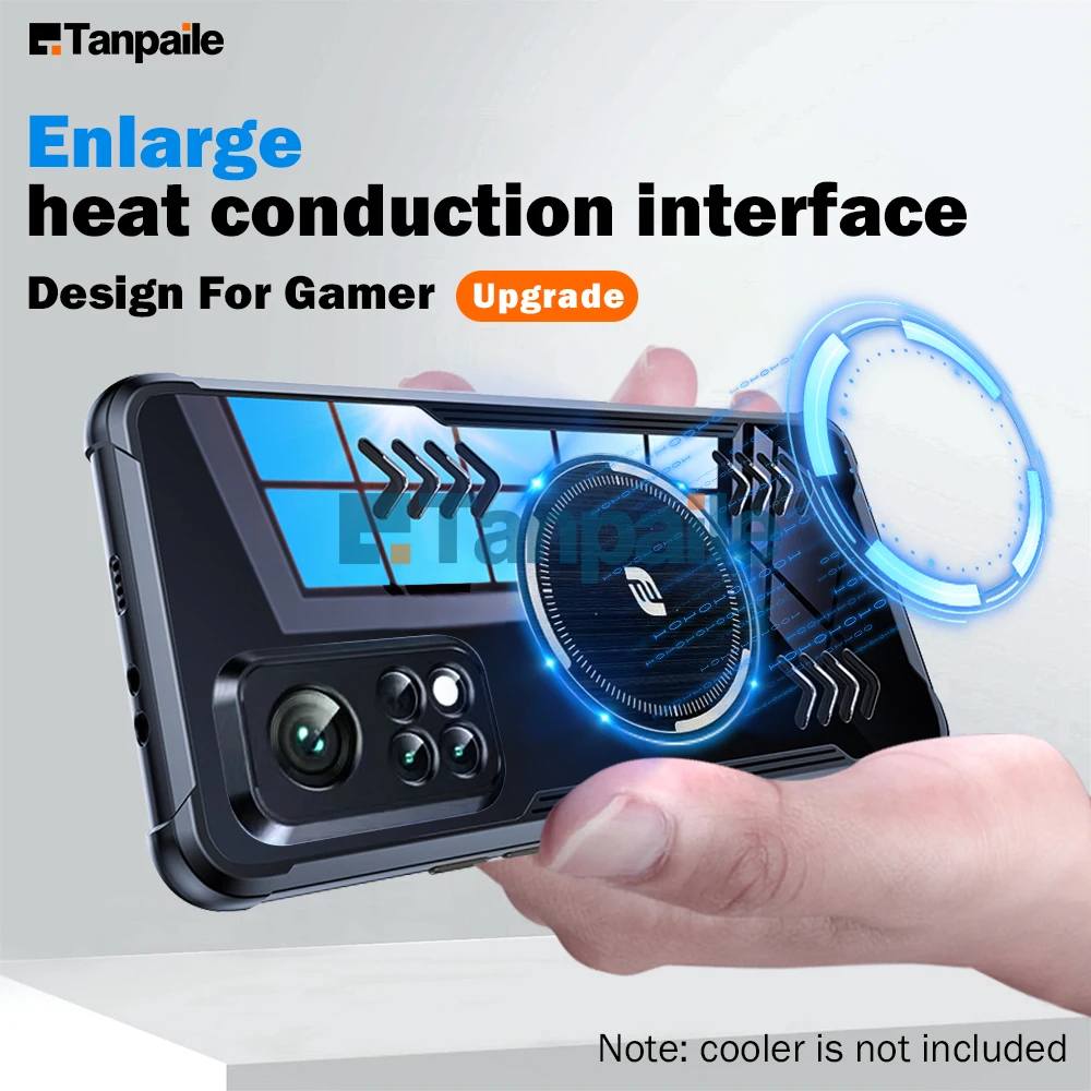 

Cooling Magnetic Case For Xiaomi Redmi Pro Ultra Poco F2 K30S Mi 10T X2 Magsafe Hard Bumper Heat Dissipation Phone Back Cover