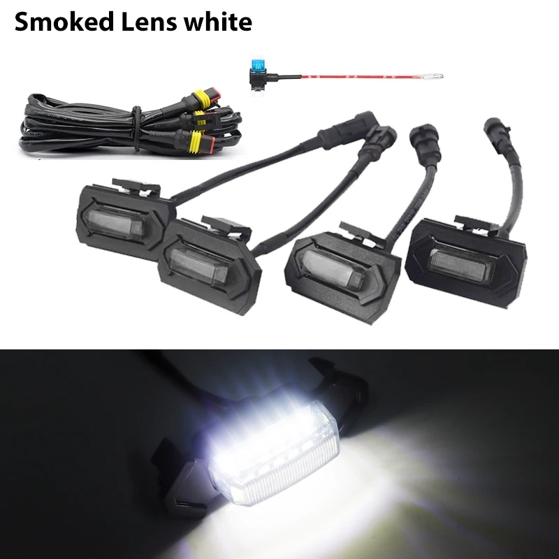 

Желтая/красная/белая фонарь передней решетки радиатора автомобиля с комплектом жгутов проводов для Toyota Tacoma TRD Sport 2020 2021 2022