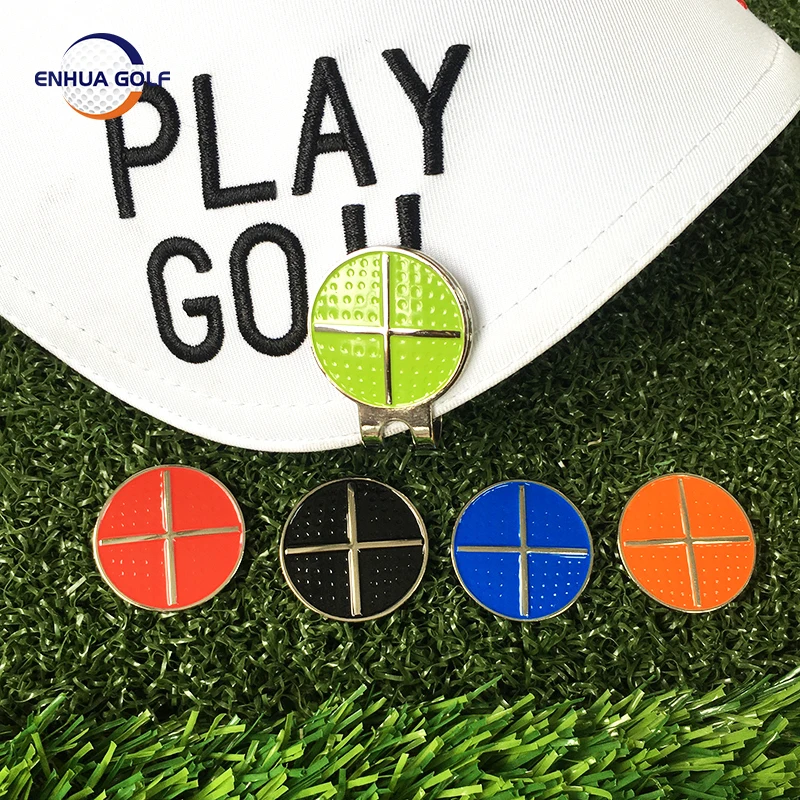 

Golf Ball Mark with Golf Hat Clip Magnetic Outdoor Alloy golf marker supplies accessories