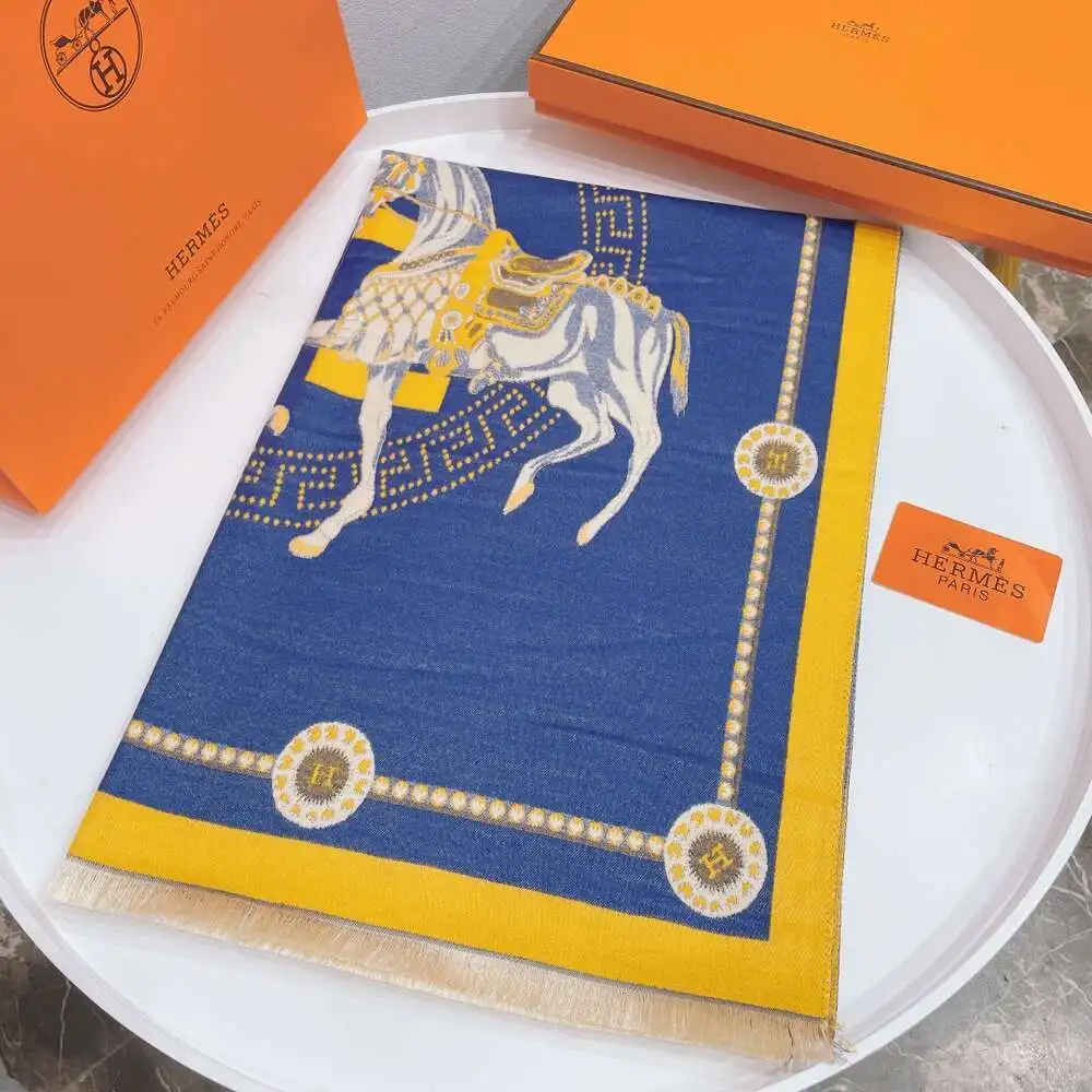 точная копия 1:1 Hermes Style Copy Новый Роскошный Благородный Кашемировый Из СмеСи