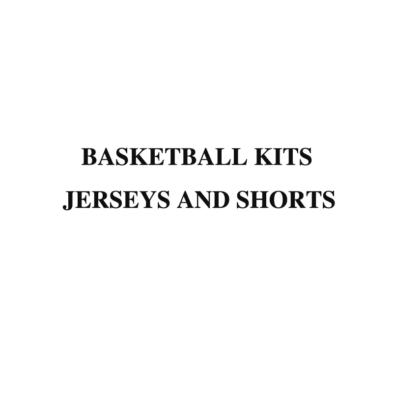 

Basketball Sets For Men Customizable Full Sublimation Team Name Number Logo Printed Jerseys Shorts Quickly Dry Training Uniforms