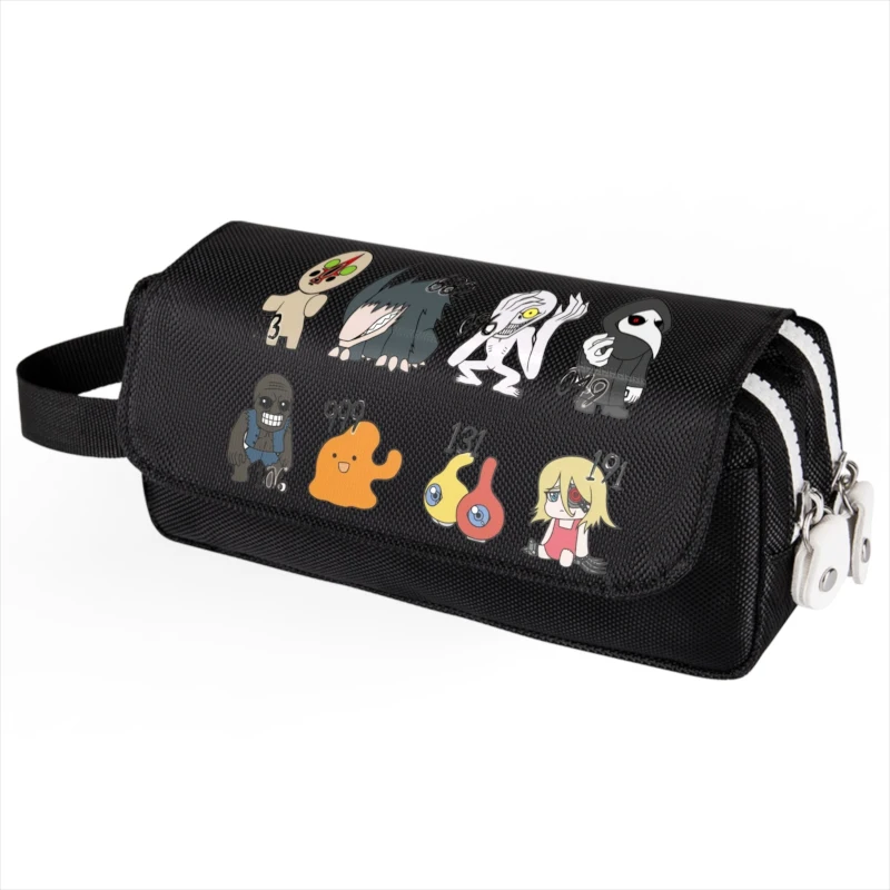 Bag Scp Foundation Pencil Case Simple Elementary School Junior High School Double-layer Pencil