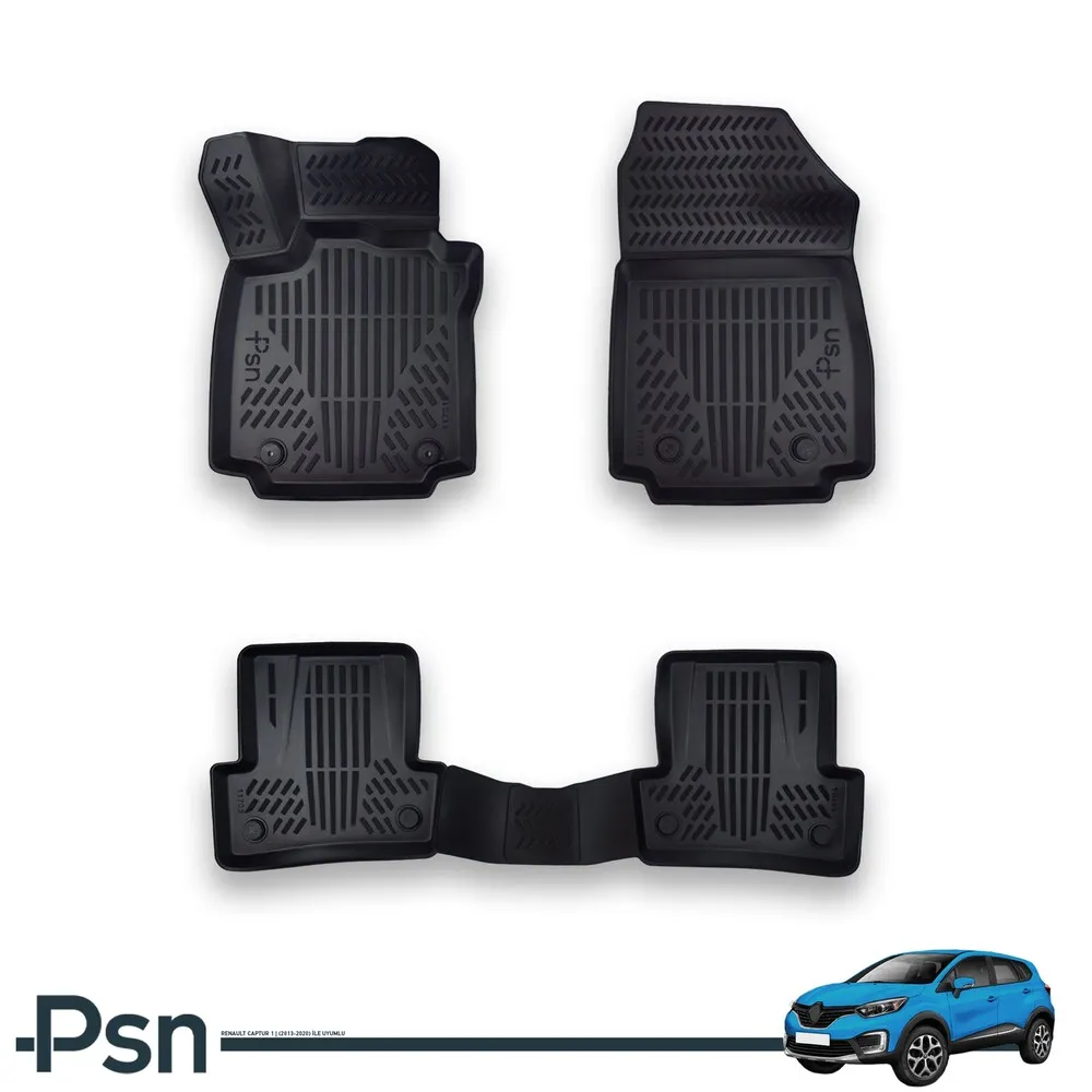 

3D Pool Car Mats Renault Captur 1 Between 2013 2020 Auto Interior Carpet Protector Accessories Rubber Luxury Floor Non Slip PSN