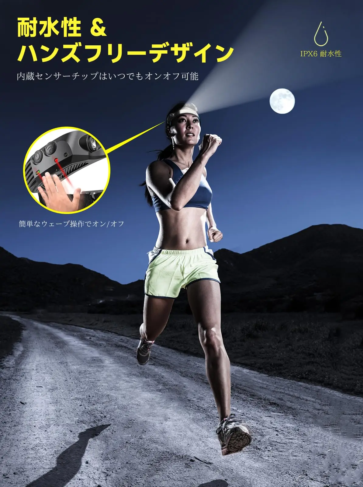 Перезаряжаемая светодиодная фара Smiling Shark [Последние новинки 2023 года