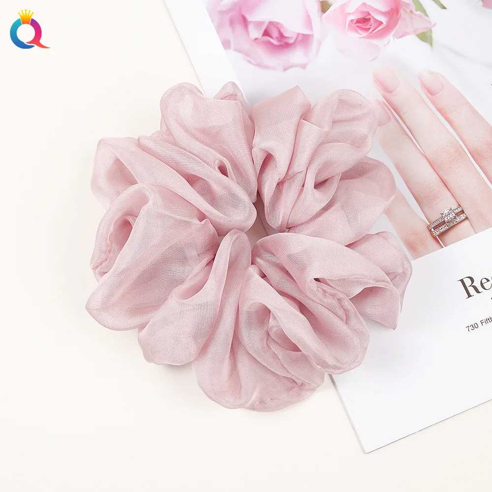 

Шифоновый яркий однотонный галстук-веревка оптом