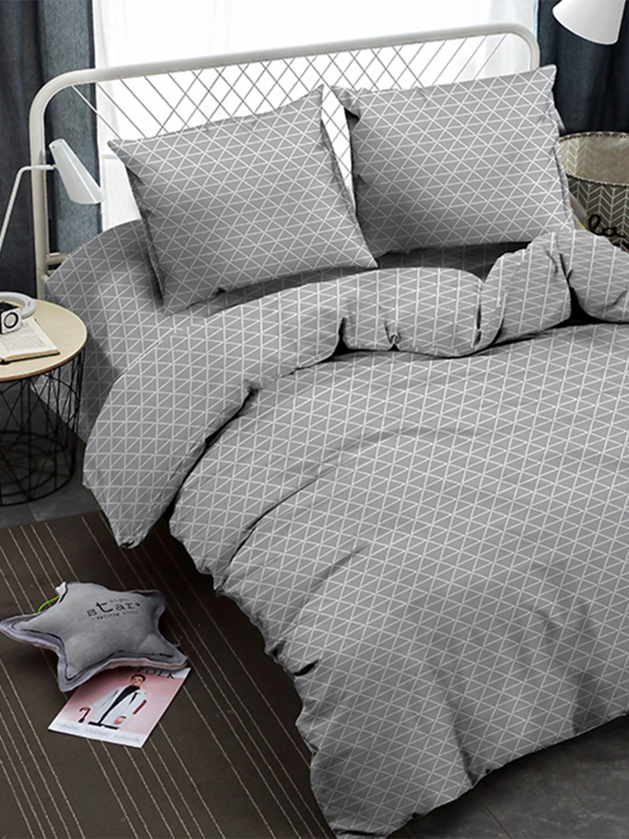 Постельное белье Amore Mio макостатин печатный Unit размер 1 5 спальный 2-х Евро - купить