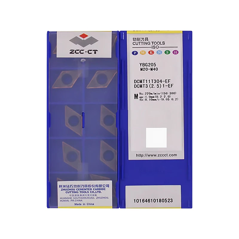 

ZCC.CT DCMT11T302 DCMT11T304 DCMT11T308 HF EF HM EM YBC152 YBC251 YBC252 YBG202 YBG205 YBM253 Твердосплавные пластины Режущие инструменты с ЧПУ