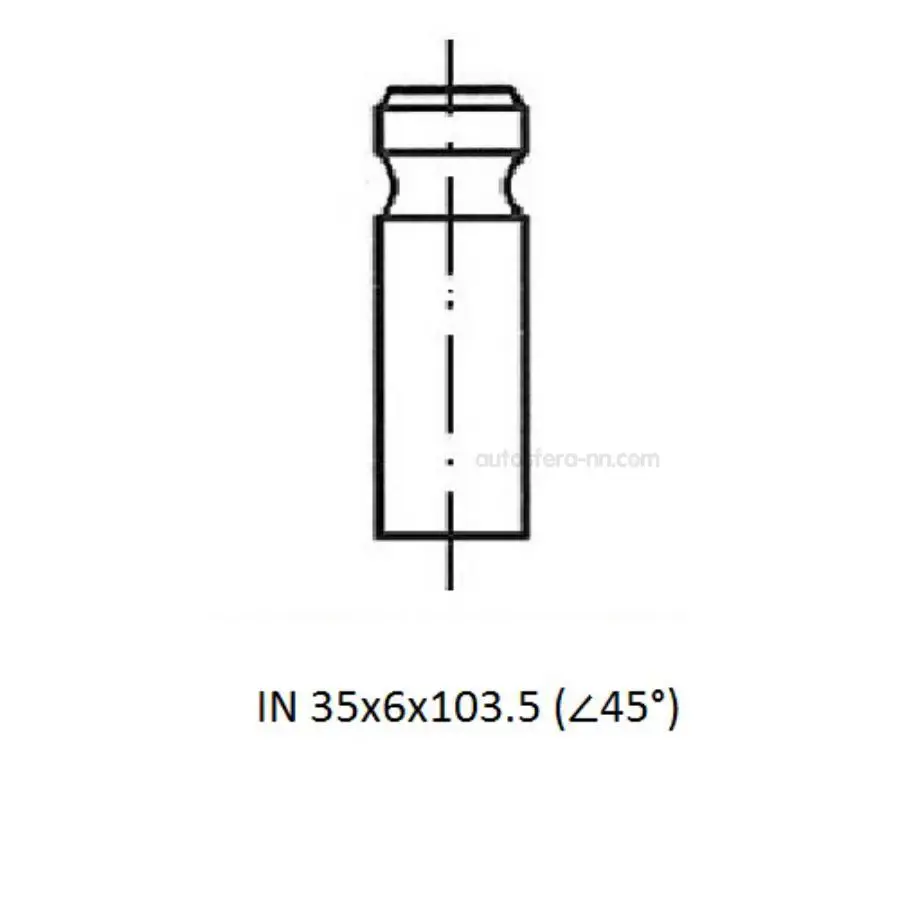 ZIKMAR Z17580R Клапан ДВС IN