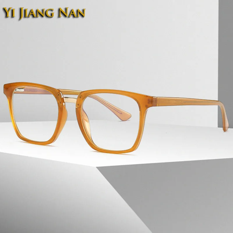 

Women TR90 Eyeglasses Irregular Square Prescription Glasses Frame Stylish Optical Spring Hinge Temples Eyewear Men Spectacles