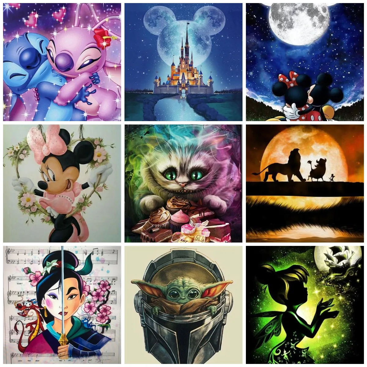 

Алмазная живопись Disney 5d Микки Маус принцесса Мультяшные персонажи Сделай Сам Алмазная аниме Алмазная мозаика для детей Новогодний подарок