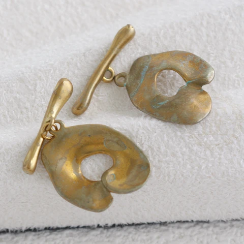 Латунные застежки-переключатели для бижутерии