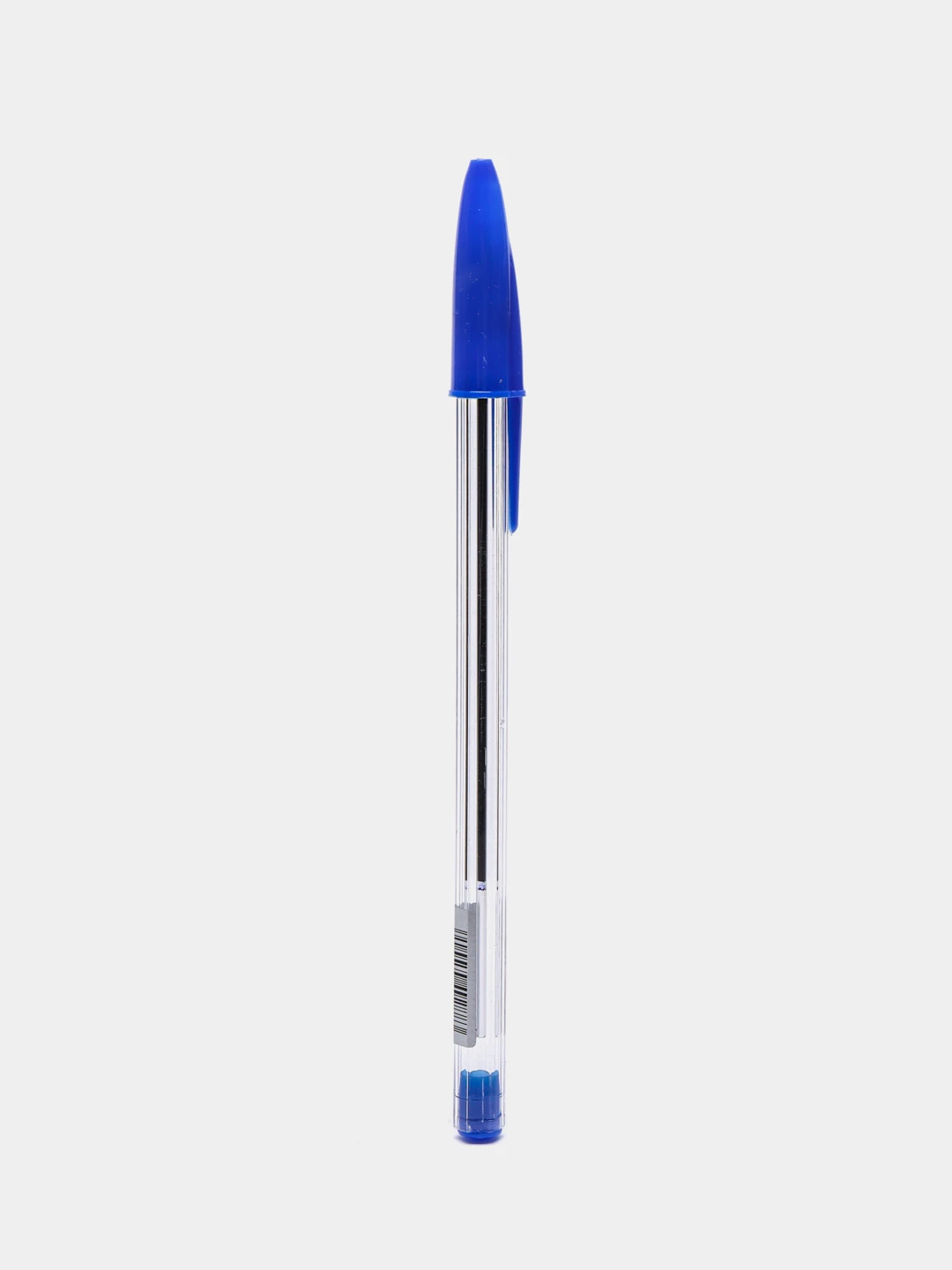 Blue pens. Ручка синяя с синим колпачком и прозрачным стержнем.