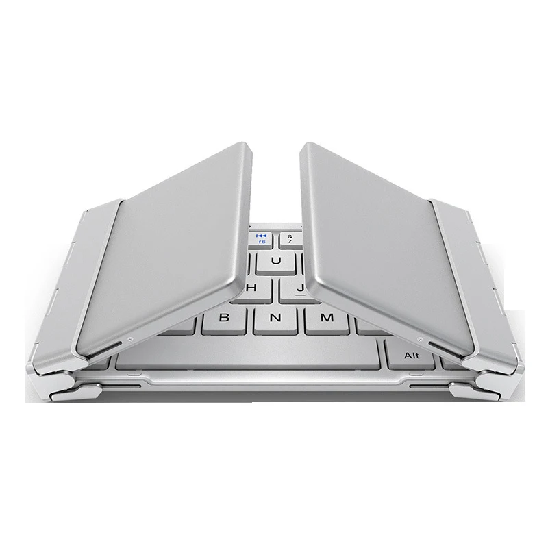 

Portable Folding Wireless Bluetooth Keyboard HB066 Ergonomic 64 Keys Feel Comfortable for Laptop PC Mobile Phone Office Work