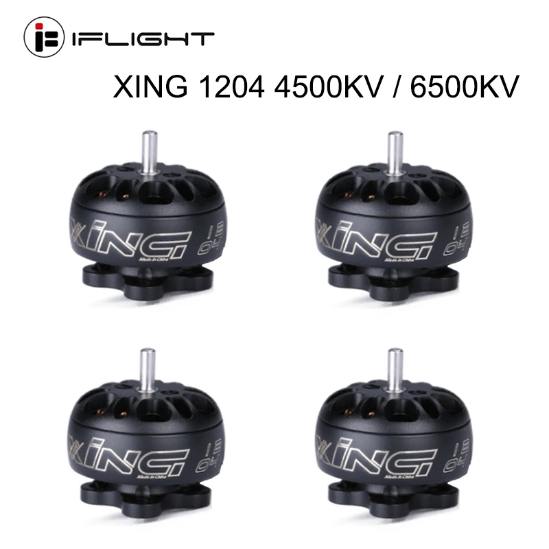 

IFlight XING 1204 4500KV / 6500KV Brushless Motor 2-4S liop Battery Micro Motor for RC FPV whoop Drone