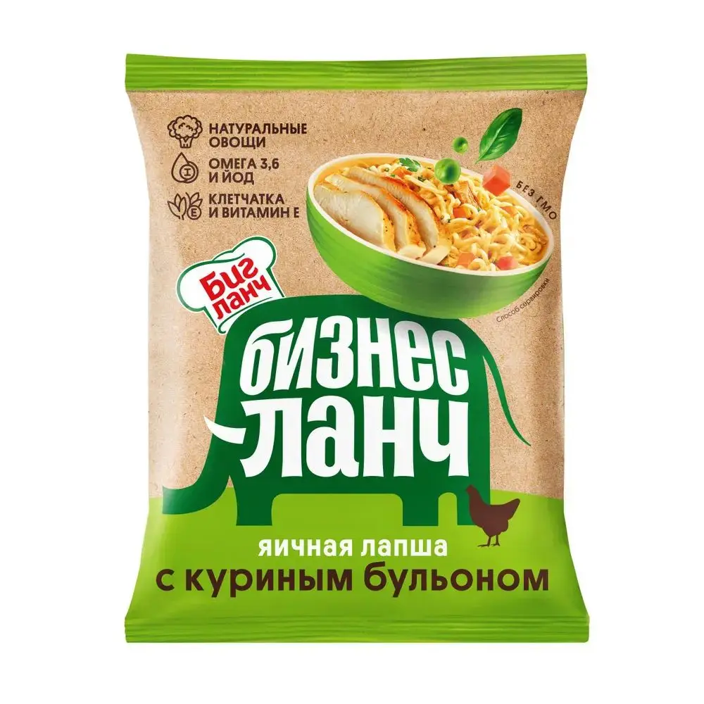 Упаковка 100 пачек Лапша Бизнес