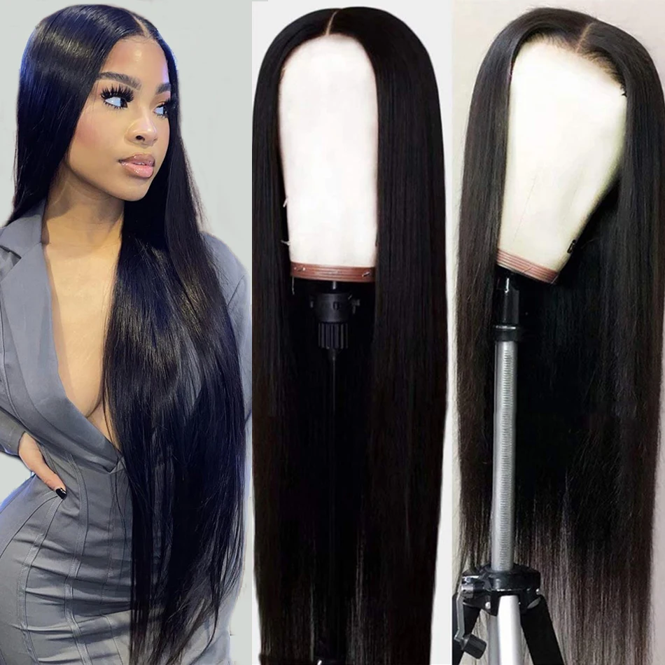 

HD lace Front Human Hair Wigs Straight Transparent 13xT 13x6 Lace Frontal Wig Pre Plucked Bone Straight Human Hair Wig For Women